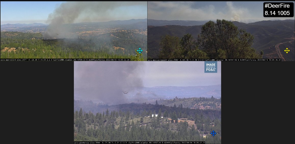 stacey_hb_'s tweet image. 8.14 1005
#DeerFire #TuolumneCounty
Current Webcam views