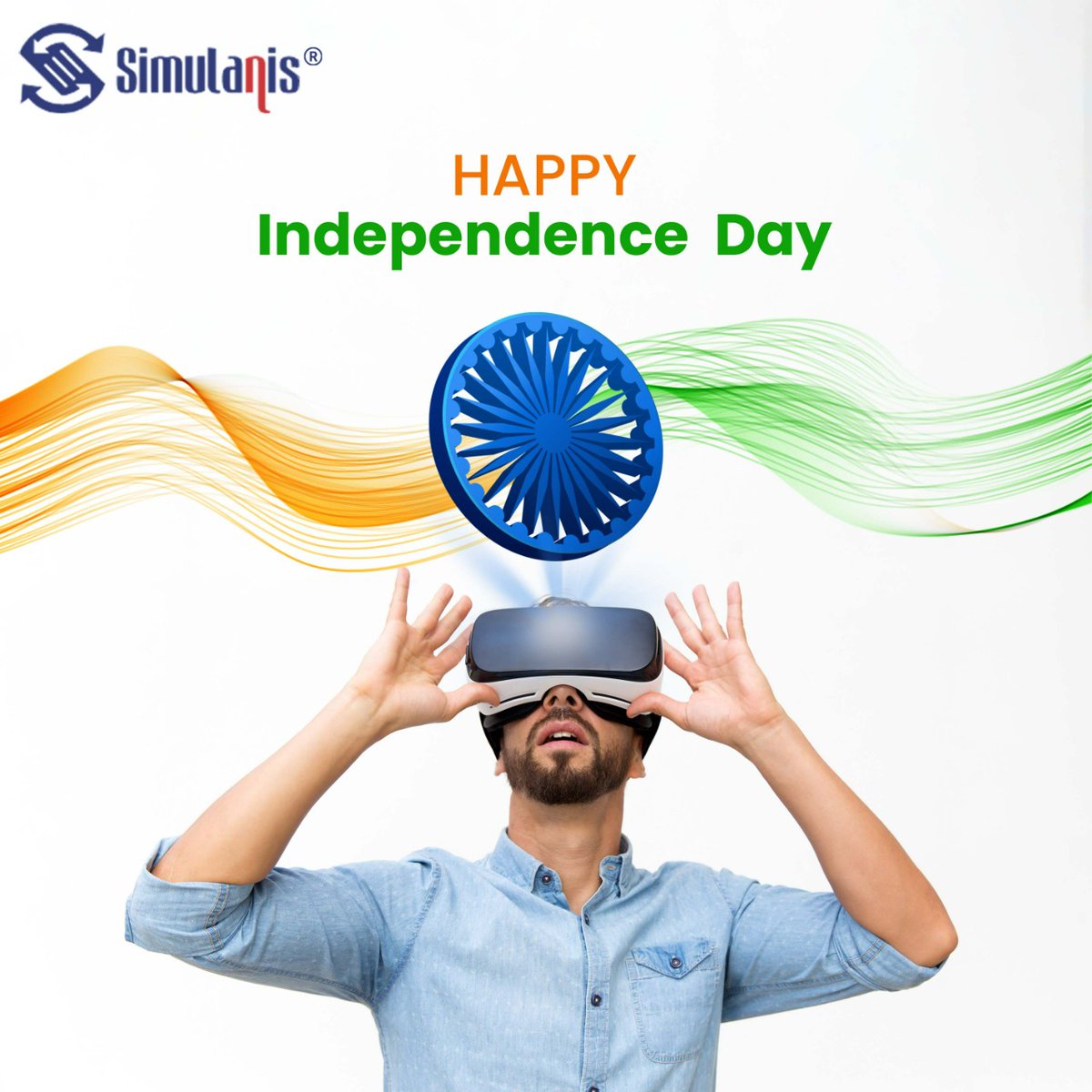 Simulanis's tweet photo. 76 years young and getting younger by the day. Saluting the spirit of dynamic and progressing India! Simulanis, skilling the vibrant young India with XR technology.

Happy 76th Independence Day !

Let's salute the Nation and celebrate freedom !

#independenceday #simulanis https://t.co/FOD2i5Qs7T