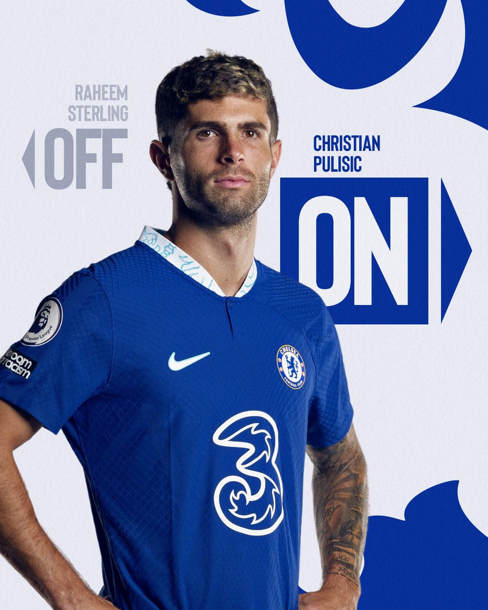 On comes @cpulisic_10! 🔵 2-1 ⚪️ [85] #CheTot