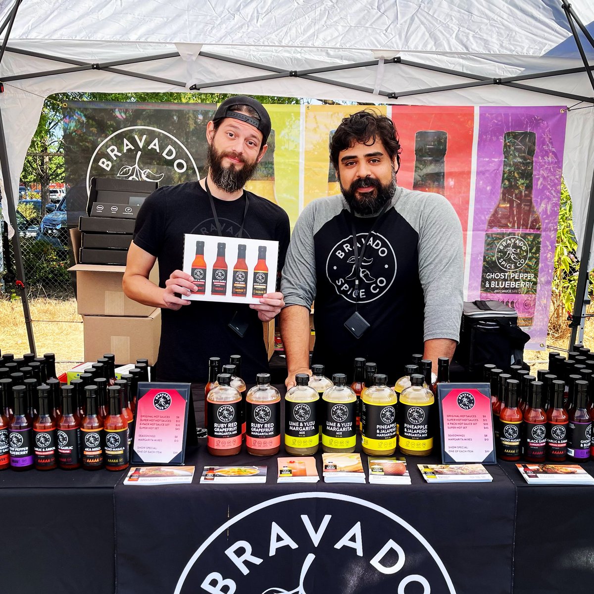 Day 2. Let’s rock &amp; roll y’all! <a href="/pdxhotsauceexpo/">PDX Hot Sauce Expo</a>

#teambravado #bravadospice #pdxhotsauceexpo #portlandoregon #portland #pnw #hotsauce #pdxeats #pdxfood