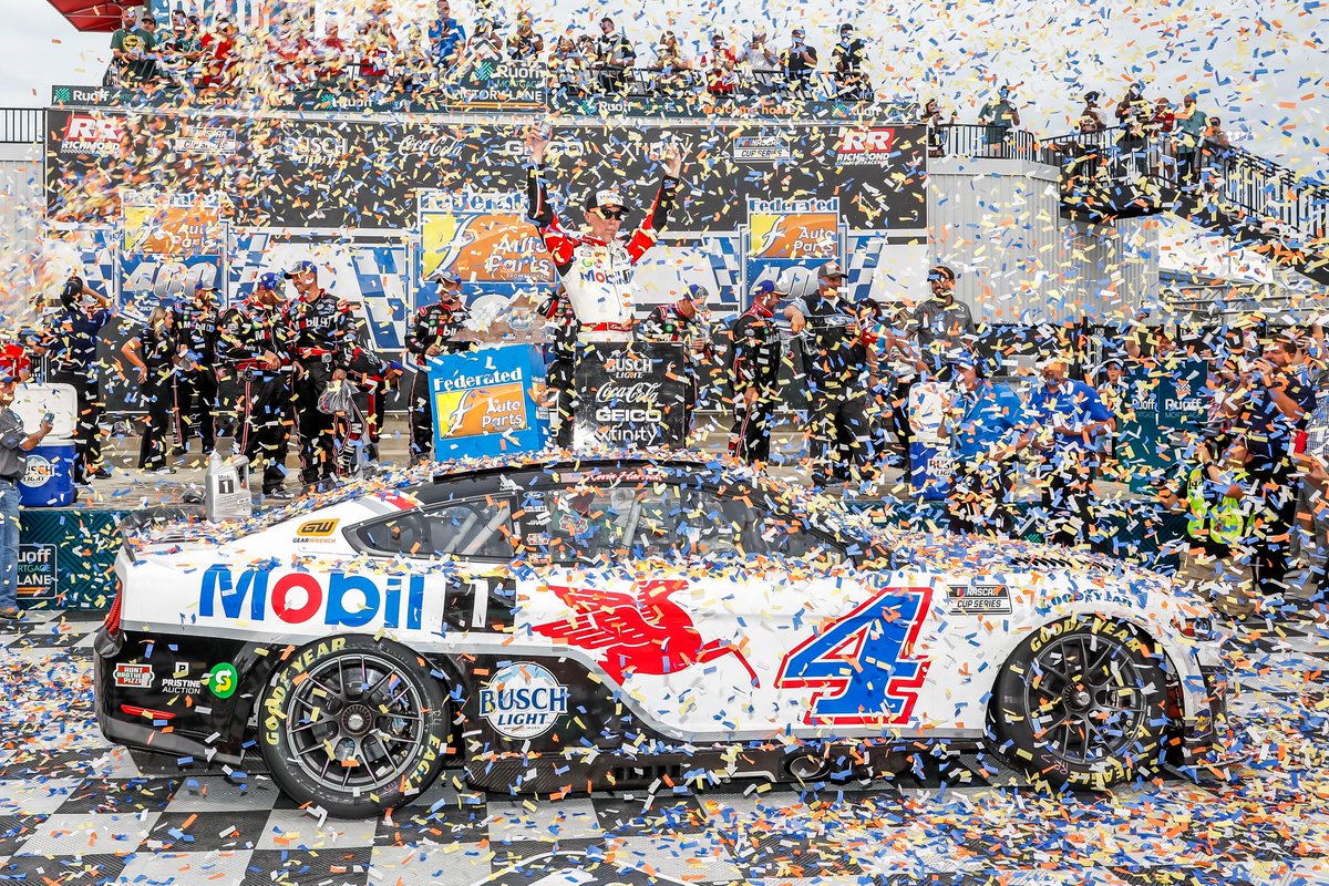 Big confetti budget, <a href="/RichmondRaceway/">Richmond Raceway</a>. 

<a href="/KevinHarvick/">Kevin Harvick</a> | <a href="/StewartHaasRcng/">Auxiliary Racing</a>