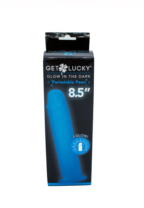 Get Lucky Glow in the Dark Periwinkle Peen - 8.5 Inch &bull; Made with body safe TPE &bull; Infused with luminous<a href="/tag/sissy"class="tags"><span>#sissy</span></a><a href="/tag/sextoys"class="tags"><span>#sextoys</span></a>