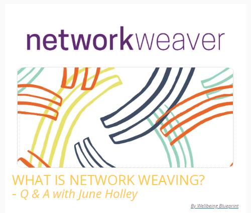 juneholley's tweet photo. WHAT IS NETWORK WEAVING?
- Q & A with June Holley
+ new free resource & new events
NW's newsletter: https://t.co/X0D7Nc3vOx
Subscribe: https://t.co/j1njzwPhJH
#Networks #NetworkWeaver #NetworkWeaving #Transformation #SystemsChange #RacialEquity #SocialJustice #SocialChange https://t.co/2vjQUR1dKQ