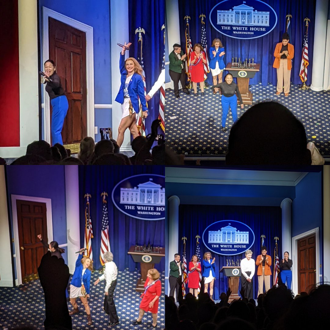 These women. They are funny. They are powerful. They are smart. They are freaking kind. They are gorgeous. Thank you @potusbway for the most perfect cast. I'm in love with every single one of these women. Happy trails 💗 it's been an honor watching you on this stage. 🔥