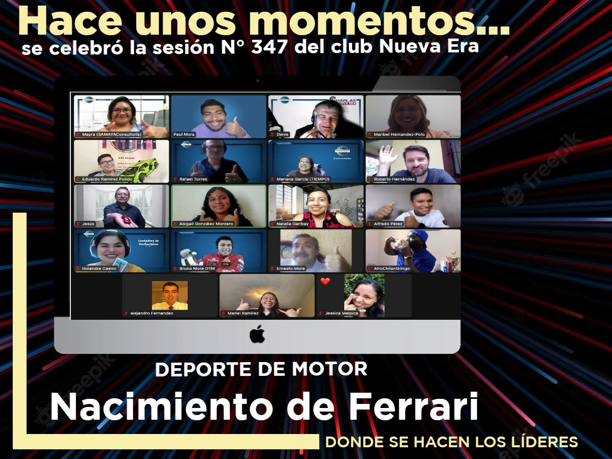 Club_Nueva_Era's tweet photo. #HaceUnosMomentos conocimos más sobre Enzo Ferrari en la sesión #Toastmasters que condujo Abigail González.  Eduardo Ramírez brindó el momento del humor, Bruno Mora realizó la dinámica Educativa,Mariel Ramírez presentó un discursos preparado, Maribel Hernández fue #Topicsmaster https://t.co/qCvfWtxkZT