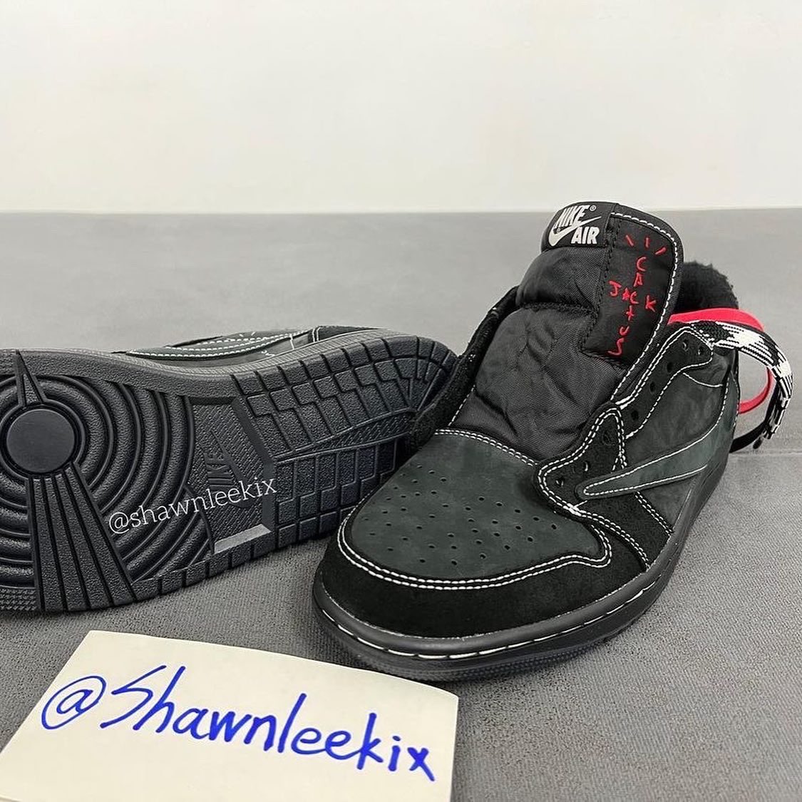 Ovrnundr's tweet photo. Travis Scott x Nike Air Jordan 1 Low OG “Black/Phantom”. Releasing Thursday December 15th in Mens sizing, retailing $150 dollars, style code DM7866-001. Available https://t.co/9YuOENz37H (shock drop/raffle) SNKRS and Tier 0 retailers.

Photo: shawnleekix https://t.co/5E1AUUFqc5