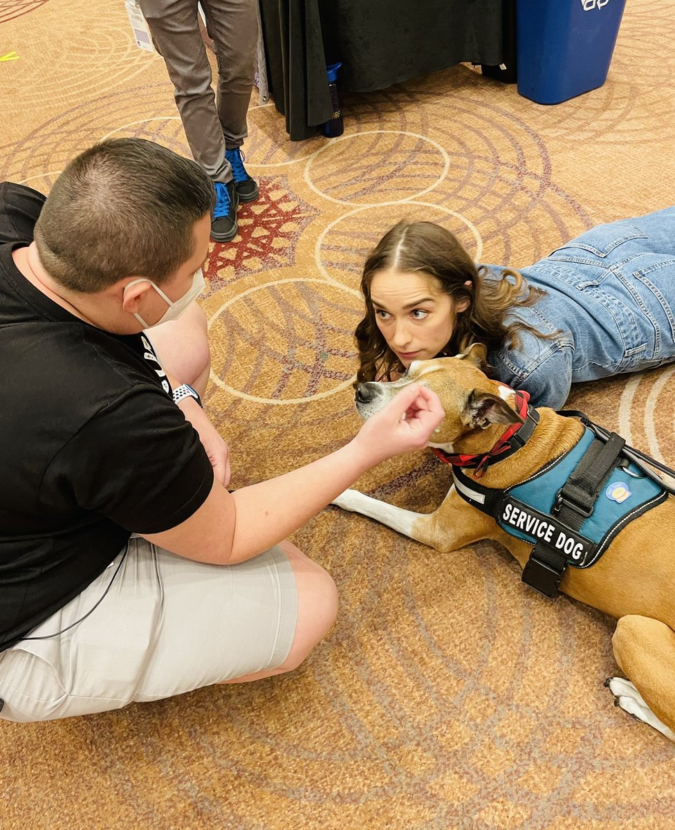 SirRedkin3's tweet photo. Finally got to see my best friend again 🥺❤️ I love floor time with @MelanieScrofano ❤️ #EHCon2022 https://t.co/rayETPJNbf