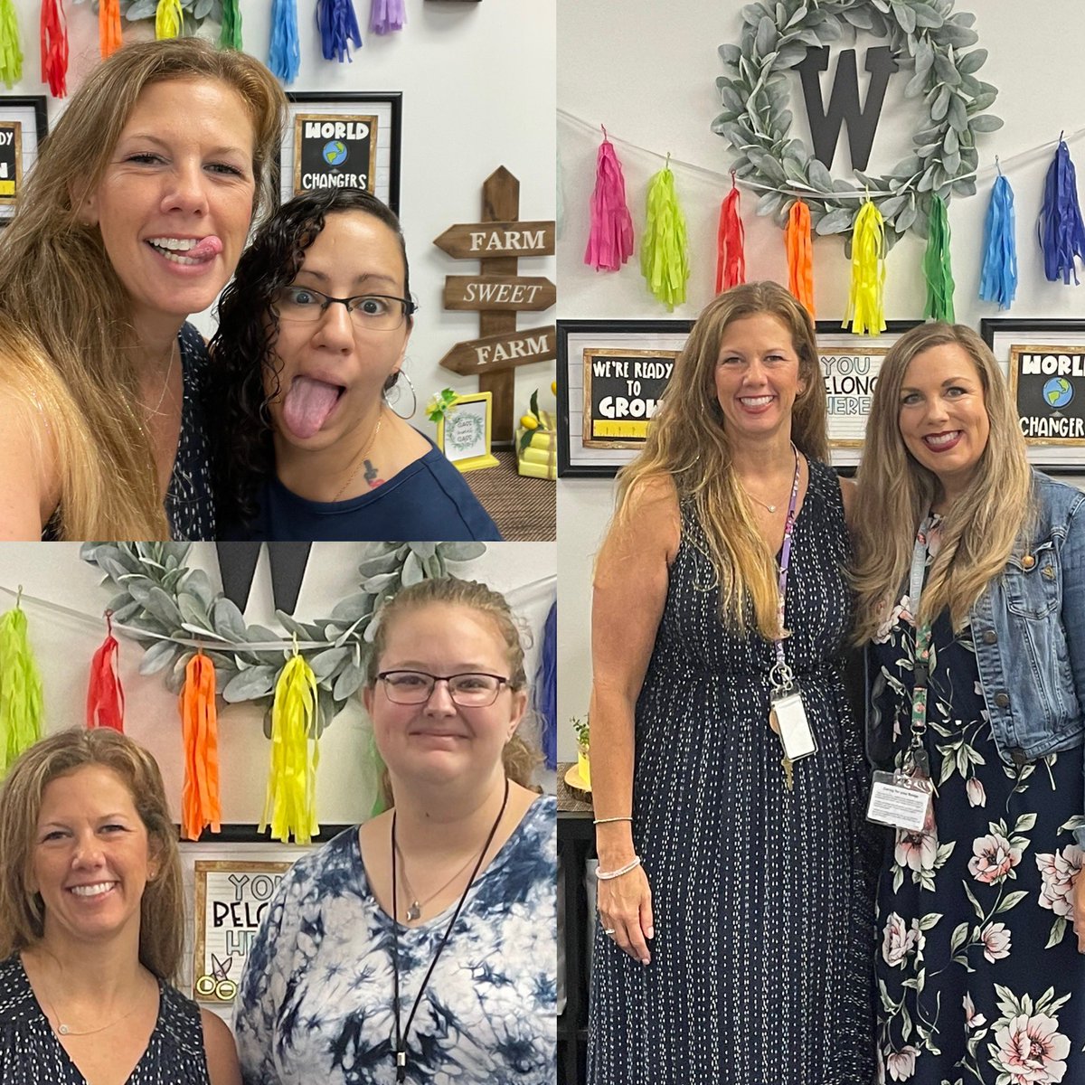 MrsWhitneysRoom's tweet photo. First day with my people. The crazy Ms. Acevedo, the very tall Ms. Davis, my intern and my partner in crime this year, Ms. Gardner! https://t.co/BiWuL3EUSP