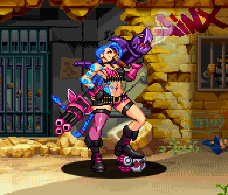KdeKercy's tweet photo. Jinx is still one of my favorite sprites I've ever made, I just love her 😳 https://t.co/vT1EbolsVH