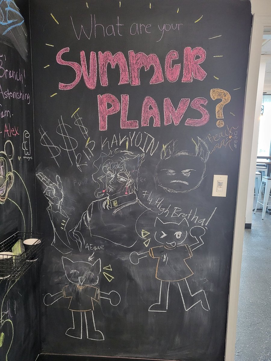 AstonishingCC's tweet photo. Here are all your community chalkboard messages from the summer. Our customers and employees are really artistic and loving.

#springbranchdistrict
#houston
#coffee
#cafe
#springbranch
#community https://t.co/jK8wdshNHz
