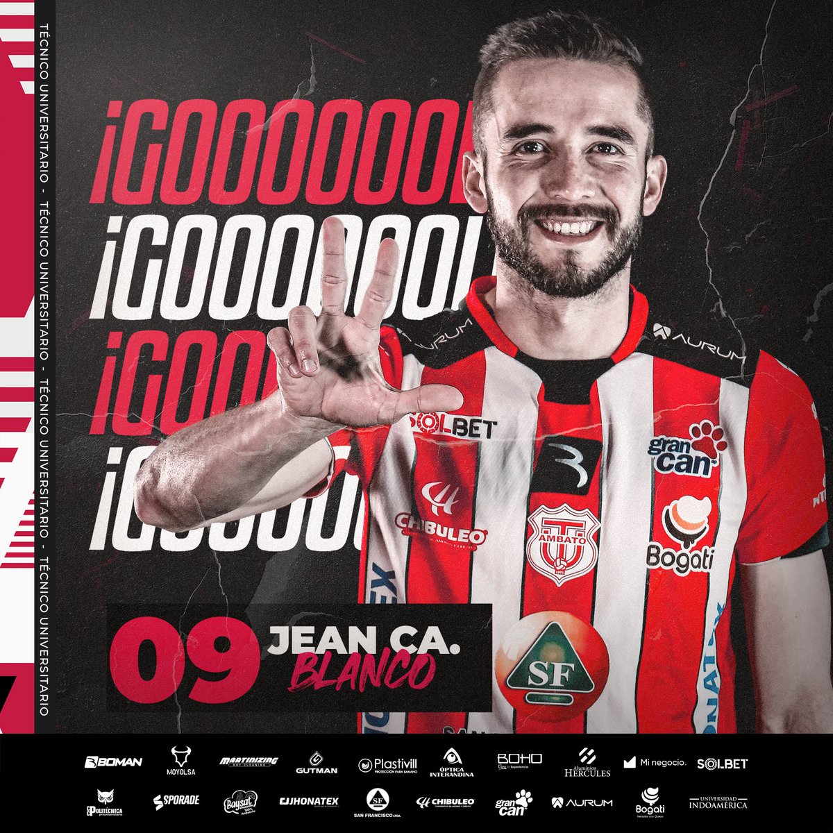 TecnicoUOficial's tweet photo. ¡GOOOOOLLLLAAAAAAZZOOOOOO!
⏱️ 83' #JeanBlanco pone en ventaja al #Rodillo
¡ Vamos Técnico !
#TécnicoPresente https://t.co/rfhA4BHUpy