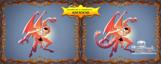 LUDOVIC'S NEPHEW SANDOR
I thought about giving Ludovic a bit of history and this was my first thought: