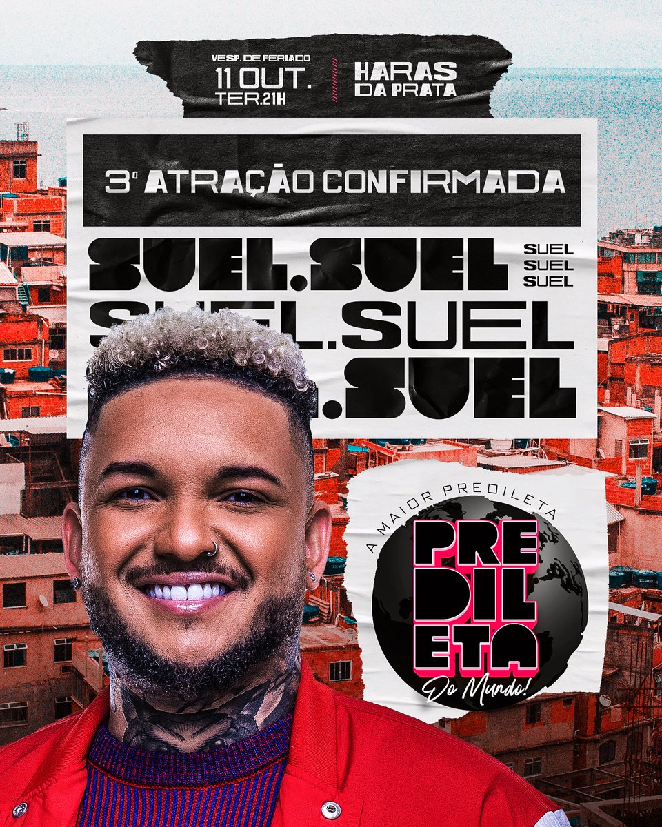 prediletarj's tweet photo. 3• AtraçãoConfirmada ✅

Suel ⚡️ https://t.co/UqFFhNVtfR