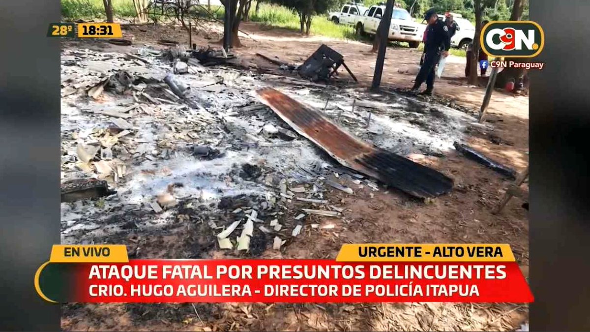 🔴 #URGENTE | Ataque fatal por presuntos delincuentes en Alto Paraná 

Crio. Hugo Aguilera, Dir. Policía Itapúa comenta sobre lo sucedido  en Alto Vera 👇

🔗 c9n.com.py/envivo