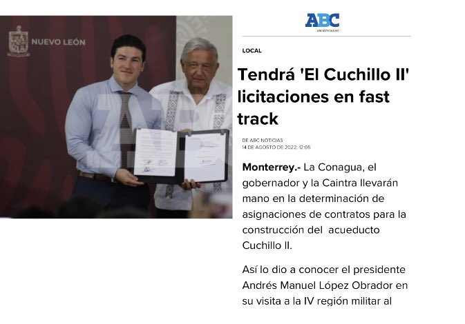 laverdadennl's tweet photo. PAR DE RATAS
ASIGNACIÓN DIRECTA DE OBRA BENEFICIADOS: CONAGUA (GOBIERNO FEDERAL) GOBIERNO DEL HUELE A LEÓN Y CAINTRA,SE REPARTIERON EL PASTEL PARA EL CUCHILLO II
UN AEROPUERTO SIN AVIONES
UNA REFINERÍA SIN GASOLINA
UN ACUEDUCTO SIN AGUA
Y UN GOBERNADOR SIN CEREBRO 
#SamuelGarcia https://t.co/NGJ3CyK1fn