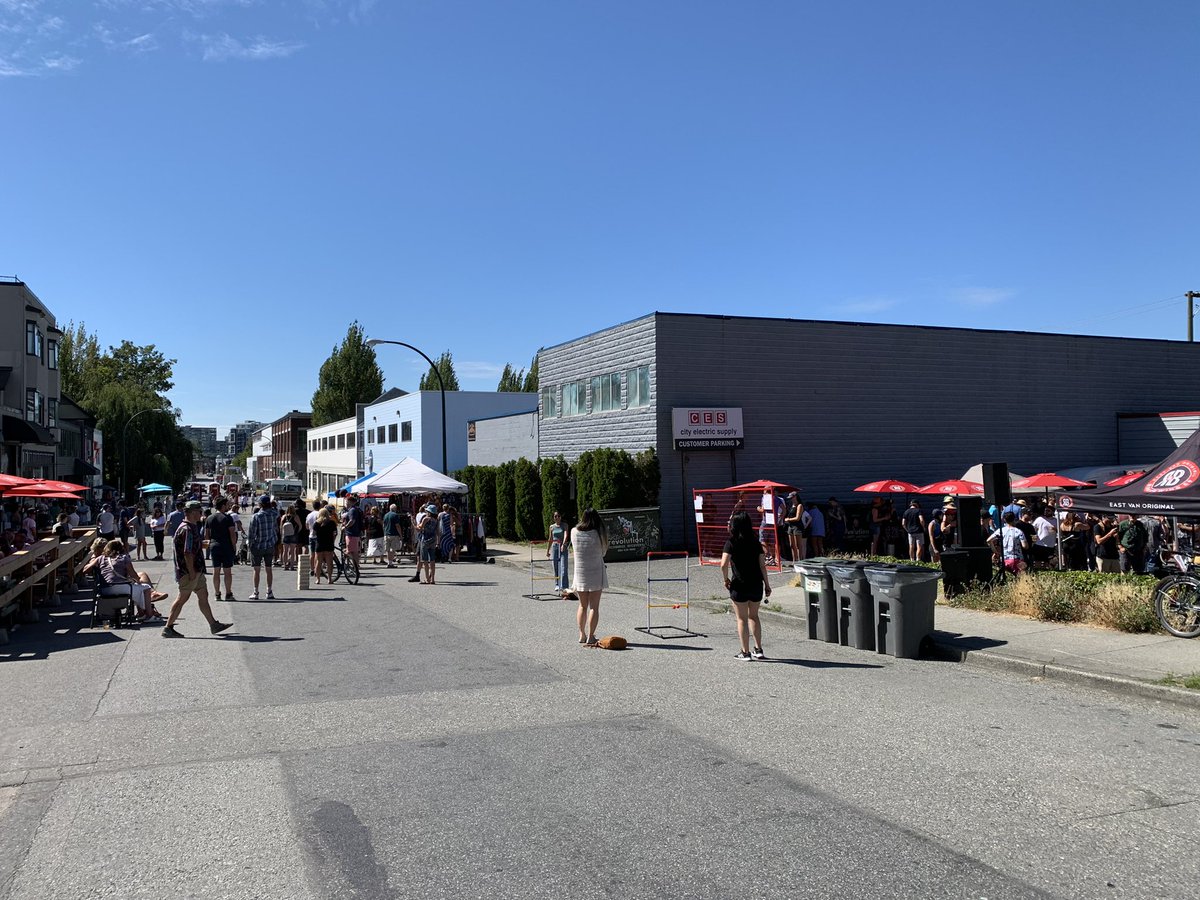 RandBBrewing's tweet photo. Sunday Block Party. #25YearsofBrewing. Cheers from Mt. Pleasant, in the heart of Vancouver. https://t.co/N2Y5brFzFC