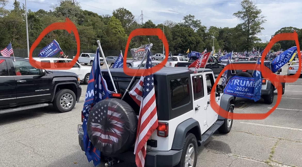 Democrats are falsely trying to say this video is from 2020. Seriously, if you’re going to lie, make sure there aren’t “Trump 2024” flags in the video. The democrats aren’t sending their best. Bless their hearts.