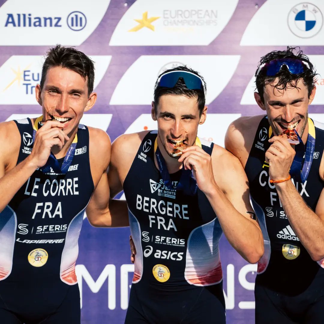 MickaelAYASSAMI's tweet photo. Joli championnat d'Europe à Munich pour les 2 triathlètes du Pôle @FFTRI de Boulouris Léo Bergère (🥇indiv et 🥇relais) et Emma Lombardi (🥉indiv et 🥇 relais). Un mois riche en enseignements pour améliorer encore la préparation des prochaines échéances internationales majeures. https://t.co/vRZXvojqRO