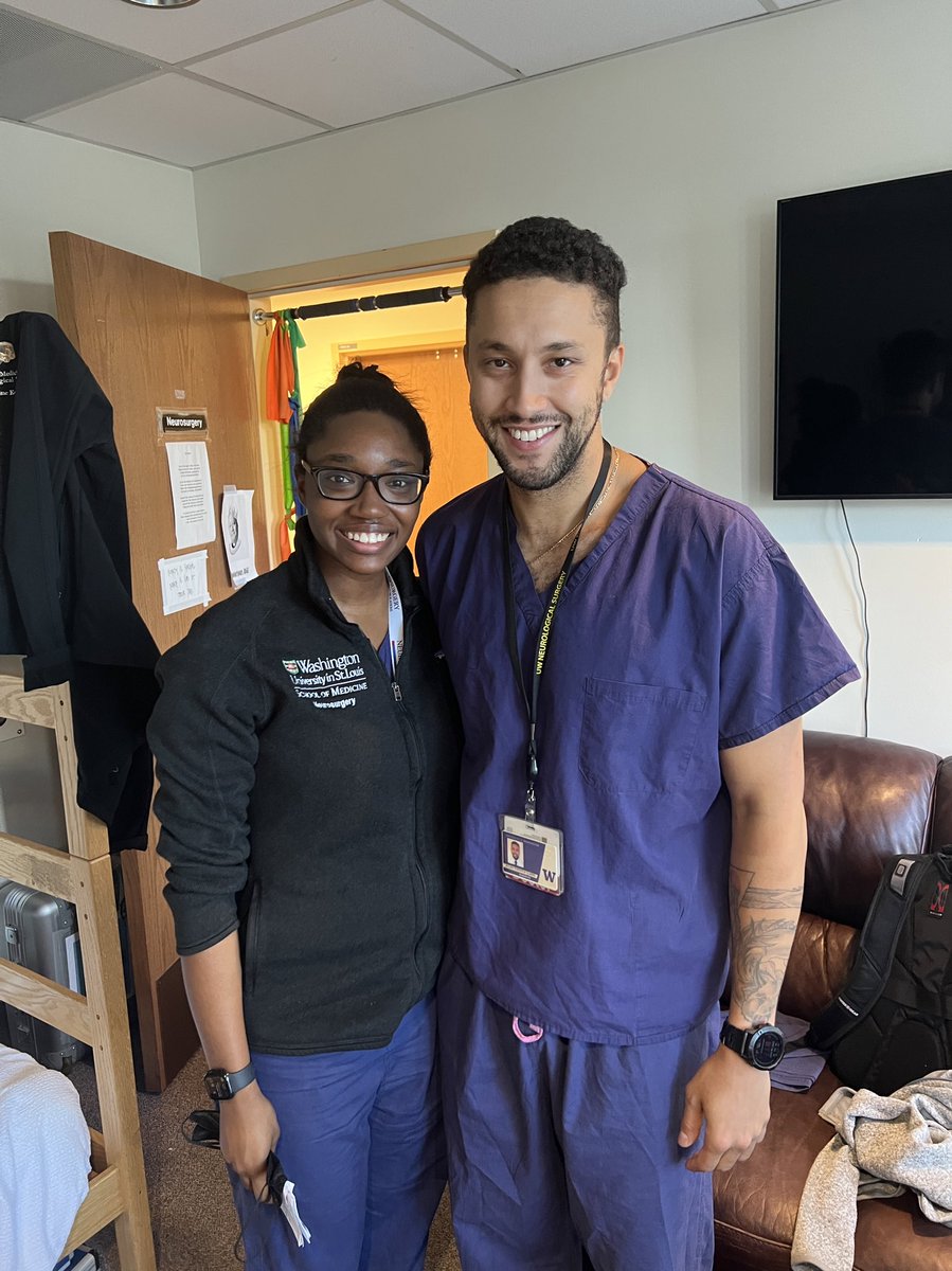 On the final season of Gabbie v sub-Is, I got to spend my last night of <a href="/UWNeurosurgery/">UW Neurological Surgery</a> Harborview sub-I call with friendly familiar WashU face (and <a href="/GregoryZipfel/">Gregory Zipfel</a> protege!) <a href="/Dr_JClarke/">Julian V. Clarke, MD MA</a>. I love seeing familiar faces absolutely thriving!