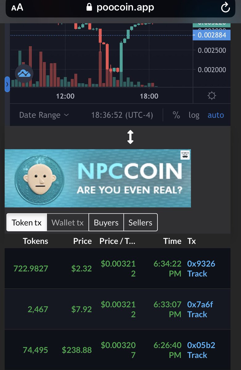 coin_npc's tweet photo. $NPC ads live on @PoocoinBSC 🔥 https://t.co/ubwlb2bzCK