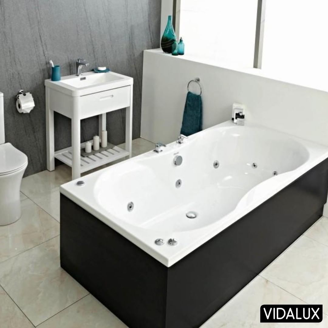 Luxury whirlpool bath by Vidalux. #Vidalux #WhirlpoolBath⁠ ⁠ Get it here:⁠ vidalux.co.uk/product-catego…