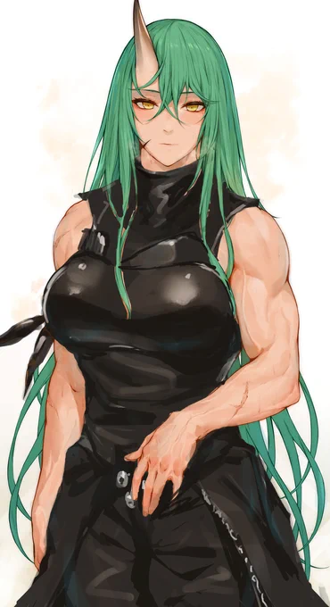 [R-18] 方舟 星熊 #尻神様 #極上の乳 #魅惑のふともも #筋肉 #明日方舟 #アークナイツ #ホシグマ(アークナイツ) #星熊 #黒スト  