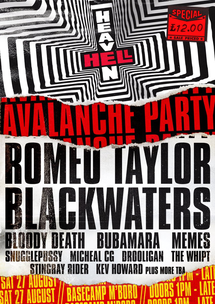 BlackWaters (@blackwaters_uk) on Twitter photo Our brothers in arms <a href="/avalanche_party/">𝖆𝖛𝖆𝖑𝖆𝖓𝖈𝖍𝖊 𝖕𝖆𝖗𝖙𝖞</a> have invited us to @BaseCampBoro for a day of festivities on Saturday 27th. Buzzing for this: seetickets.com/event/heaven-h… ☀️ Our brothers in arms <a href="/avalanche_party/">𝖆𝖛𝖆𝖑𝖆𝖓𝖈𝖍𝖊 𝖕𝖆𝖗𝖙𝖞</a> have invited us to @BaseCampBoro for a day of festivities on Saturday 27th. Buzzing for this: seetickets.com/event/heaven-h… ☀️