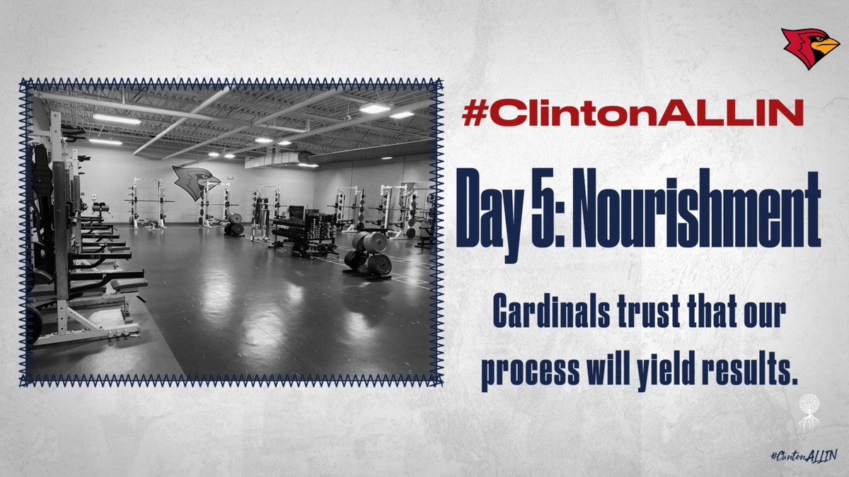 CardActivities's tweet photo. 🚨🚨🚨

Today is Day 5 for our Fall @CHSCards Student Athletes. 

@AllInProcess Core Principle #5 is Nourishment.

Questions to consider:

Do my words encourage &amp; grow those around me?

Am I willing to serve my team? 

What am I doing to fill my own cup?

#ClintonALLIN
🔵⚪️🔴🐦 https://t.co/i2Spj0ubaI