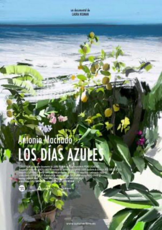 A_Quero_'s tweet photo. El documental sobre Machado de @laurahojman “Los días azules”, ahora en Netflix, es una maravilla. El poema sobre el asesinato de Lorca en particular, recitado por @pedrocasablanc, te clava agujas en la sangre. https://t.co/wHiS9luaFn