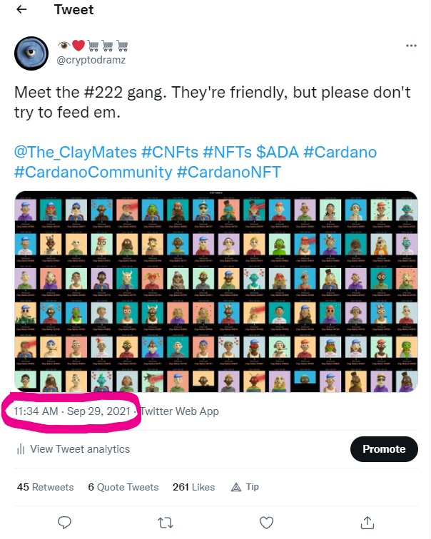 cryptodramz's tweet photo. I remember it like it was yesterday.
My only regret is not going in deeper. Sounds #clazy, but it's true nonetheless.
@claymates The #SummerofClay is upon us! I can't wait to see what you have in store for everyone and I know I'm not alone! #Quack
$ADA #Cardano #LFCLAY 💕 https://t.co/zFhyVTqNcv