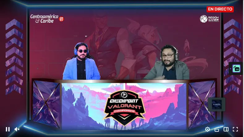 4to día de competencia #Checkpoint #VALORANT #Championship por mañana estuvimos con #Nicaragua por la tarde estaremos en #ElSalvador #regiongamer