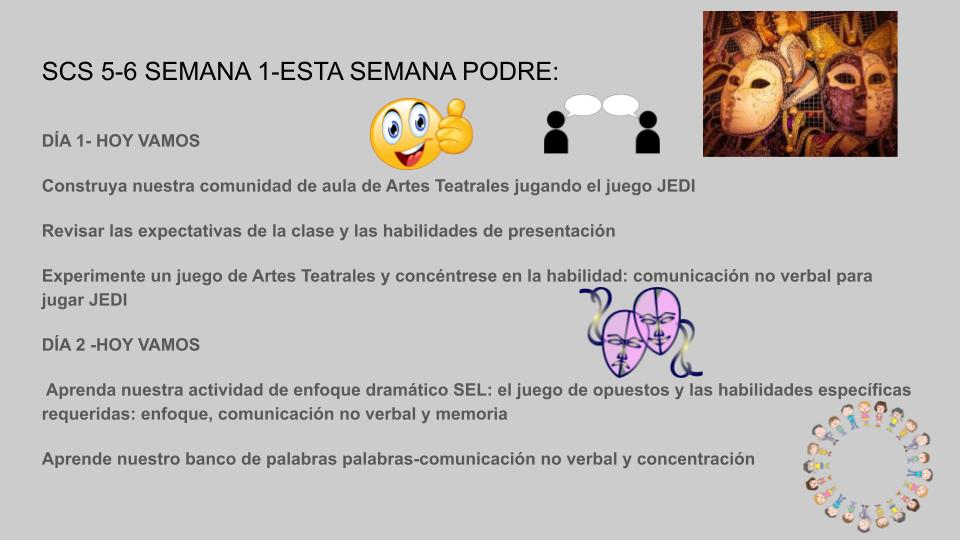 Welcome to Week 1 Huskies! This week you will be learning how to use your memory, non verbal communictaion and concentrattion skills to play some Theater Games. @CHeatonPhD <a href="/ChristinHwang/">Christin Hwang</a> @AspireInskeep <a href="/MrRamirez_AIA/">Jorge Ramirez</a> <a href="/miss_b_valencia/">Bertha Valencia</a> <a href="/ericajmarquez/">ms.emarquez</a> <a href="/MsS_Gonzalez/">Samantha Gonzalez</a> <a href="/alfonsoMrH4/">Alfonso Hernandez</a>