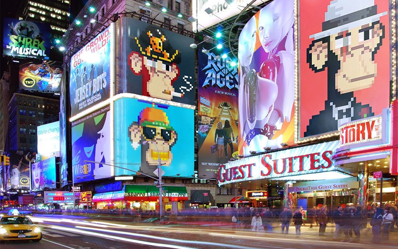 UniqueOOH's tweet photo. Đưa tác phẩm NFT phủ sóng New York, chiến dịch OOH “NYC NFT Takeover” của Artifex tôn vinh các nghệ sĩ kỹ thuật số
#OOH #DOOH #CreativeOOH #OOHCampaign #quangcaongoaitroikythatso #manhinhLEDquangcao #quangcaongoaitroisangtao #UniqueOOH #OOHStories #LedMedia https://t.co/HRvxhgepRR