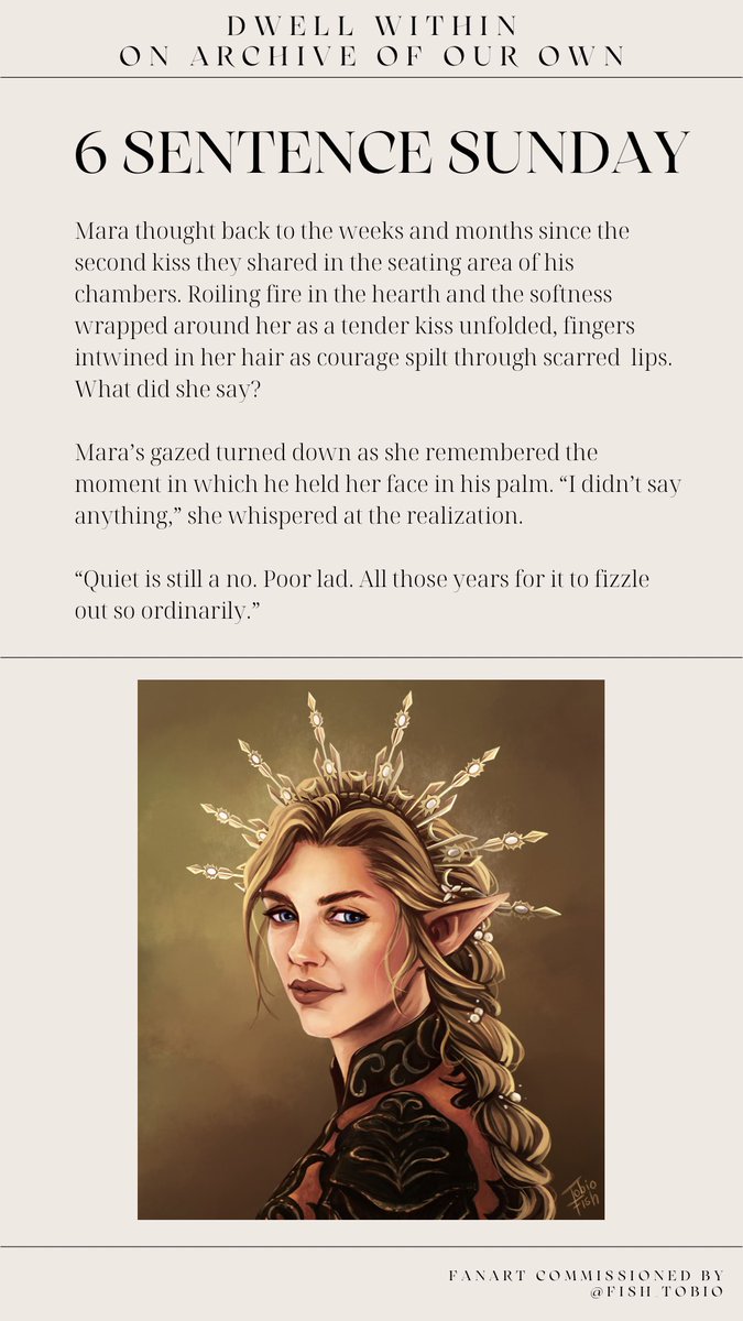 AltoWrites's tweet photo. Denial? Naivety?
Mara Lavellan faces what has surfaced.
#6sentencesunday #dragonagefanfic #dragonage #dwellwithin https://t.co/o7iPHumqkN