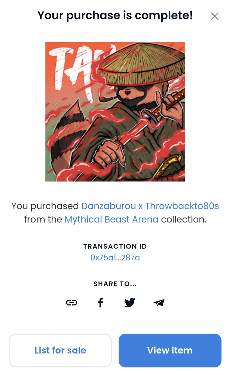 Added 2 amazing nfts from @Dirty34_nfts. #NFT #MBA - Mythical Beasts Arena