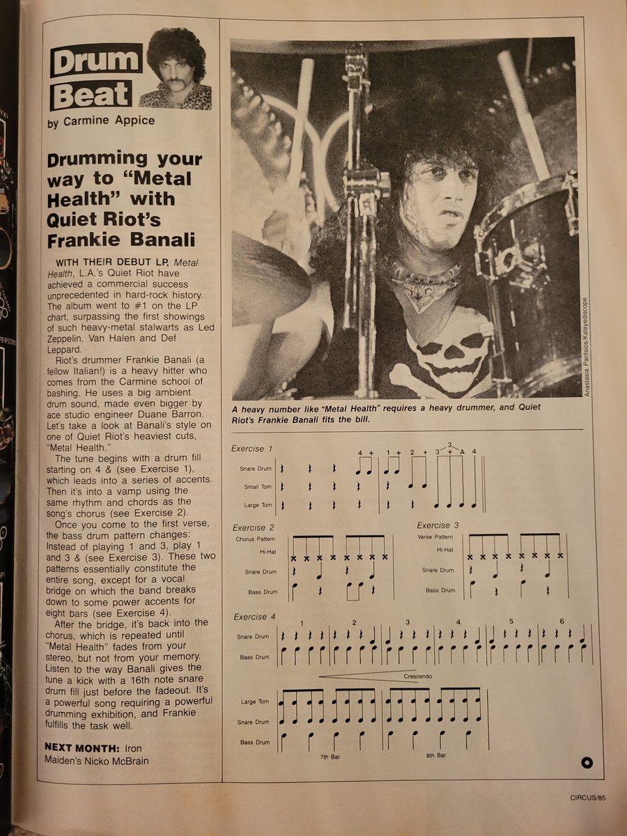 @QUIETRIOT @rudysarzo QUIET RIOT - Frankie Banali ... CIRCUS Feb 1984 #quietriot #frankiebanali #metal #80s #CIRCUS 🤘🎸🎶😎❤️ @ClaudiaComedy @Paige_M_Gregory @STaylorOfficial @priyapandaxo