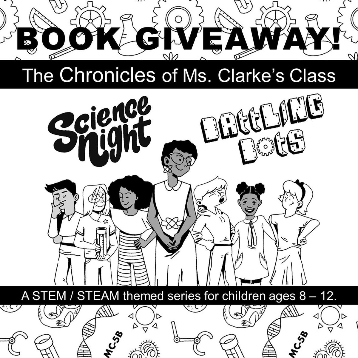 JulieHPackett's tweet photo. �� BOOK GIVEAWAY! 🚨 

Win a copy of #ScienceNight &amp; #BattlingBots for you &amp; your school or local library!

To enter:

1️⃣ Like this tweet

2️⃣ Retweet this tweet 

3️⃣ Name your school or local library in the comments

Enter by 8/20

#STEM #bookgivaway #backtoschool #kidswhoread https://t.co/ff9Rfu0cSb