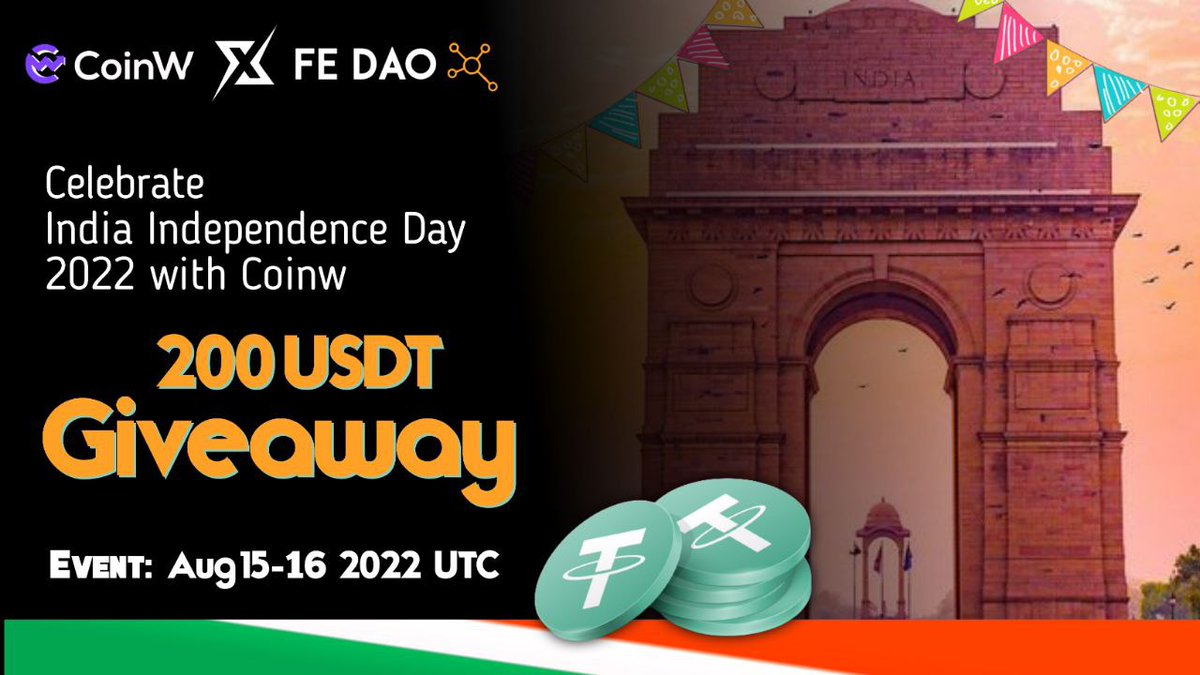 🇮🇳🇮🇳 We are celebrate Independence day with CoinW Exchange. 

200$ Flat, Limited Time Giveaway

To Enter ⤵️
➡️ Follow <a href="/DAO_FE/">开云体育开云哈希竞猜电子游艺亚博亚洲杯百家乐AG真人乐鱼天游捕鱼</a> 🔔 
➡️ Finish Gleam : giv.gg/coinwxfedao

End within 24h 🕒. 

#IndiaAt75 #Giveaway