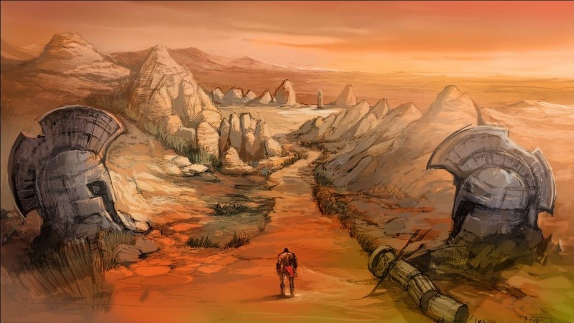 ArtGowSaga's tweet photo. Desert of Lost Souls (Concept Art)
God of War「2005」 https://t.co/dHeAmlc9ni