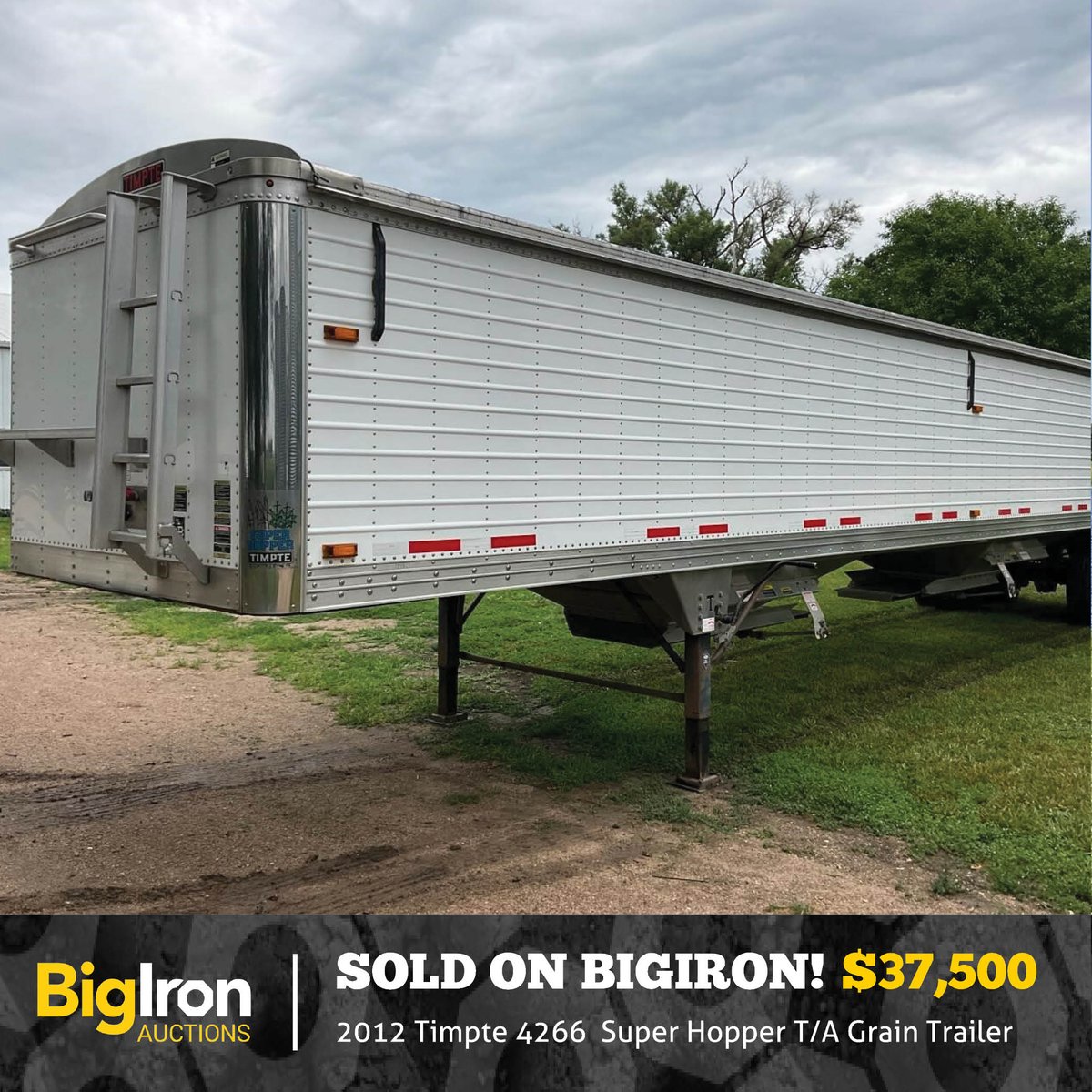 BigIronAuctions's tweet photo. We had a 2012 Timpte Grain Trailer in NE sell for $37,500 in a recent BigIron auction. Have equipment to sell? Equipment auctions are hot right now. To learn more about selling with BigIron call 1-800-937-3558 or visit https://t.co/82JF3q3tmI #auctions #results #trailer #Timpte https://t.co/UlCG5KcBV9