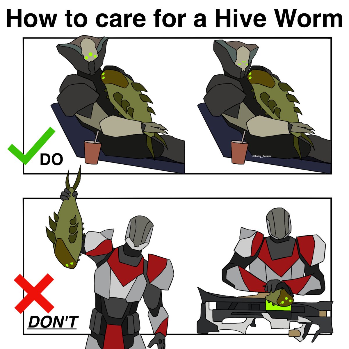 How to care for a hive worm: