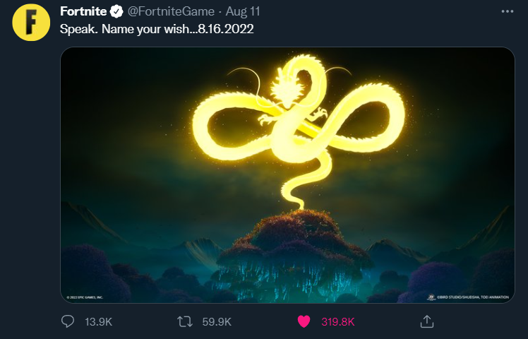 HYPEX's tweet photo. The only other Anime collabs that would create this much hype and do these numbers again is One Piece or AOT.. Please make it happen @FortniteGame https://t.co/eNR8ABNPTI