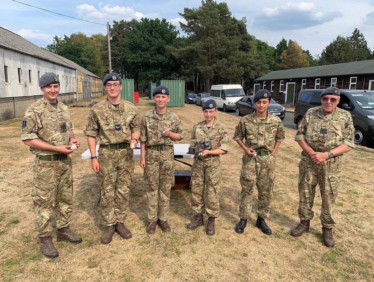 A warm weekend on the range but 30F on top again!
Air gunner trophy
A team - 1st
B team - 2nd
Individual
1st - Cpl Barry
2nd - Sgt Vaisey
3rd - Cpl Ford

30F also retained the Pre-ISCRM shield!

#aircadets #whatwedo #ontarget #llandaff #cardiff #cardiffaircadets #marksmanship
