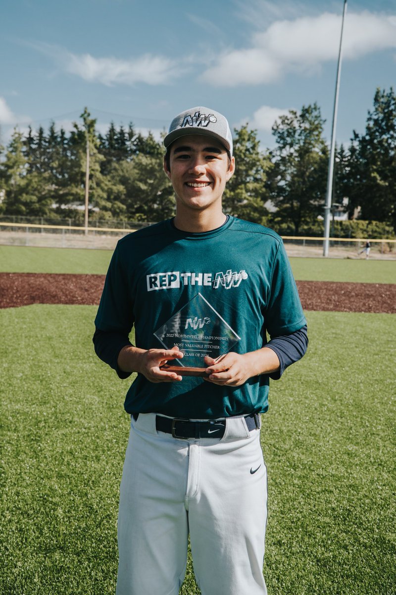 BaseballNW's tweet photo. Rip City, represent! 💪⚾️

CONGRATS to Oregon Metro on claiming the Class of 2024 title! 🏆👏

Cole Katayama-Stall was named the Most Valuable Pitcher, and Elijah Breault was dubbed the Most Valuable Player! 👊

#22NWC | #RepTheNW https://t.co/tkfK05i6Nj