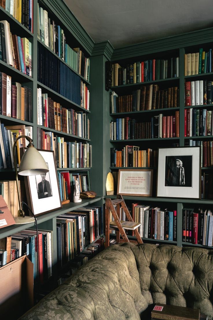 A green bookshelf to dream of
