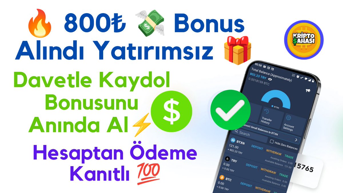 n01r77's tweet photo. 🔥800₺ Bonus Alındı⚡Talep Yoğun Bitmeden Kayıt Ödülünü Al Çekimini Yap💸 #yatirimsiz #airdrop #cekilebilir #150tl #anindakazanc #odemekanitli #cekimkanitli #binance #bitcoin #kripto #crypto #newAirdrop #learnandearn #coinanaliz
🌟 https://t.co/WKnUGIk9IP 🌟 https://t.co/sgYE2TszqW