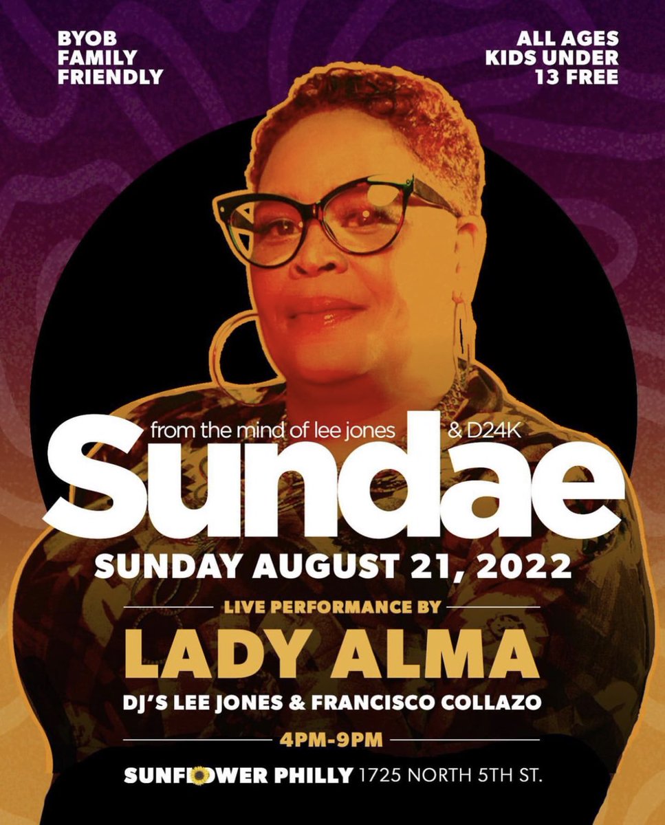 Hey Philly fam… it's your girl reminding you that next Sunday, August 21st, I'll be at the <a href="/sundaephilly/">lee jones</a> party.

So come on out to the <a href="/sunflowerphl/">Sunflower Philly</a>, be ready to rock, wear your dancing shoes &amp; let's party.  See y’all soon… 💝