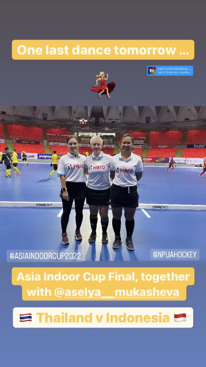 Huge congratulations to <a href="/GLJGem/">Gemma Jones</a> who has been representing at the  #AsiaIndoorCup22 in Bangkok and is appointed to the final 👏🏼