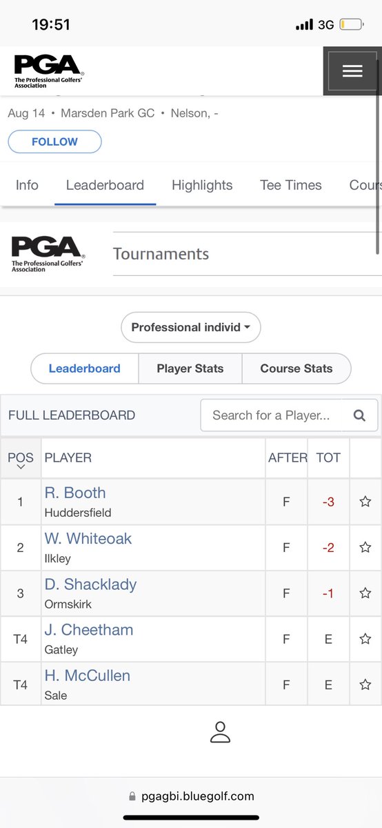 Robert Booth PGA tweet media