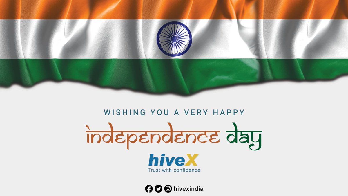 HiveXindia's tweet photo. May the Nation awake to a new era of progress and greatness.HAPPY Independence Day to all. 🇮🇳
New face of INDIA - #hiveXindia #HiveX
#IndependenceDay https://t.co/sjEmBKzF7R